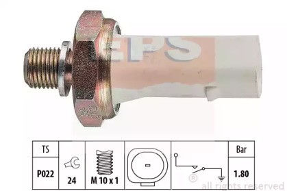 1800136 OIL PRESSURE SENSOR GAUGE EPS NEW OE REPLACEMENT - Picture 2 of 5