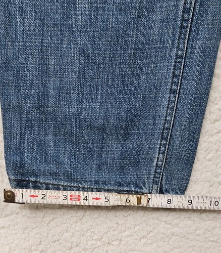 Levis 514 Jeans Herren 33x32 Blau Medium Wash Straight Leg Bootcut Denim - Bild 7 von 8