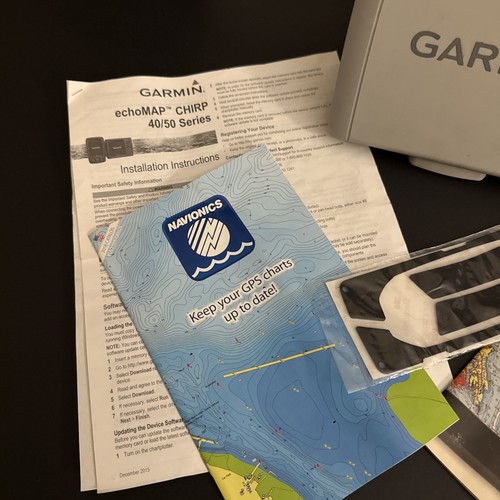 GARMIN Echomap 53DV 5” Chartplotter Fish Finder Sonar w/ Pwr Cable Cover & Mount - Picture 5 of 24