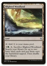 Blighted Woodland #233 (NM) Battle for Zendikar BFZ Magic MTG