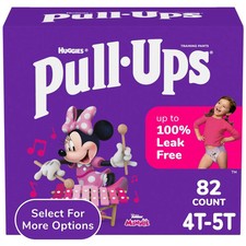 Pull-Ups Girls' Potty Training Pants, 4T-5T 38-50 lbs , 82 Count