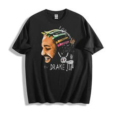 Drake Hair Clip Graphic T-Shirt - Hip - Hop Art Design Unisex Tee