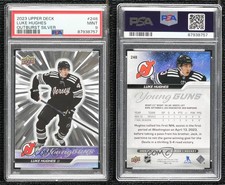 2023 Series 1 Young Guns Outburst Silver Luke Hughes #248 PSA 9 MINT Rookie RC