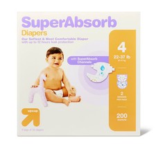 Disposable Diapers Economy Pack - Size 4 - 200ct - up
