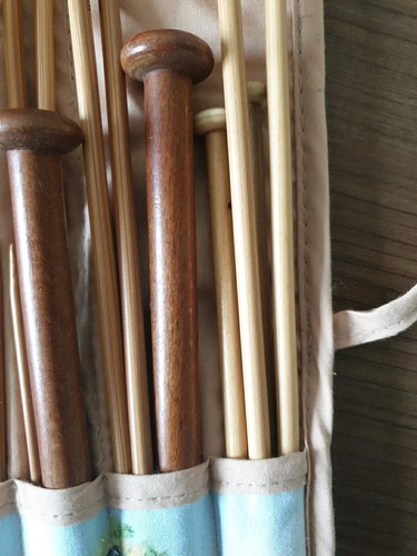 WOODEN KNITTING NEEDLES Vintage selection of Pairs & needles. Circular Twin Pin - Picture 18 of 24