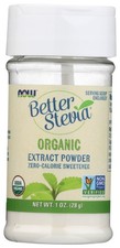 Now Better Stevia Organic Extract Powder Zero Calorie Sweetener Coffee