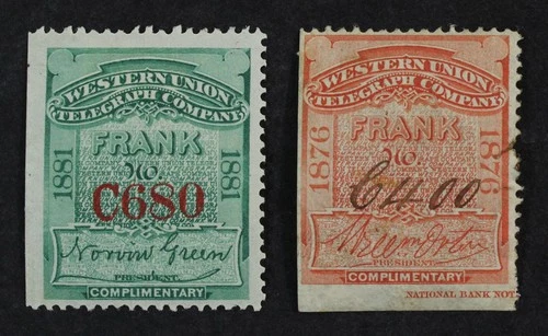 CKStamps: US Stamps Collection Scott#16T6 Gum Dist, 16T11 Mint H OG