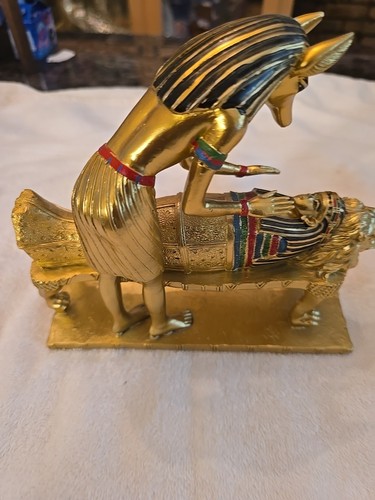Altägyptisches Sammlerstück Artefakt Anubis Gott der Unterwelt Mumifizierung Figur - Bild 2 von 11