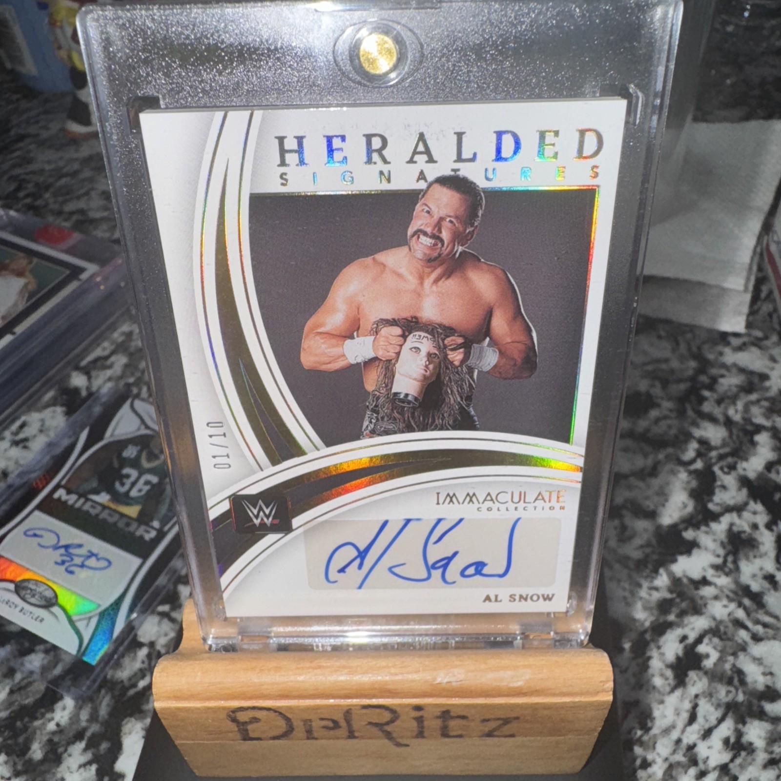 2022 Panini Immaculate Collection WWE Al Snow Heralded Signatures Auto 1/10