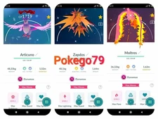 Pokemon Shiny Dynamax Articuno / Zapdos / Moltres (Tr.a.d.e 20k or P.T.C mini)