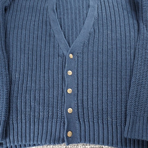 Cárdigan Suéter Informal Tejido Botón Talla Grande Vintage Años 90 Gap Para Hombres Azul Marino - Imagen 4 de 9