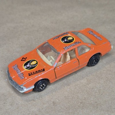Vintage Yatming #1088 Orange BMW 635 CSI Model Car 1:64 Diecast Jagermeister