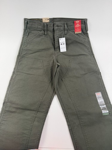 Levi's Workwear Men 565 Loose Straight Double Knee Zip Fly Jeans 30x32 Green NWT - Picture 2 of 18