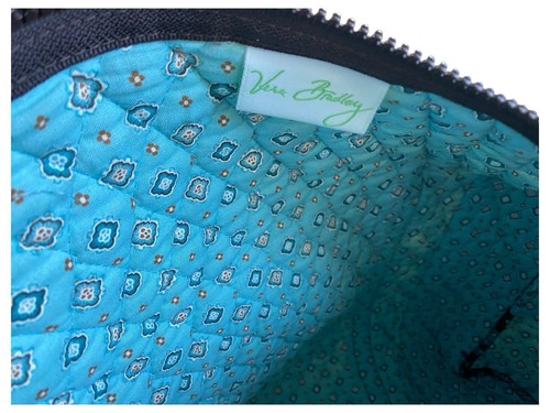 Vera Bradley Seesack Seesack Weekender Tasche braun Java blau 21x12x10" Gepäck - Bild 7 von 8