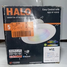 Cooper Lighting RL56069WZRGBWWHR LED Smart Retrofit Recessed Downlights,