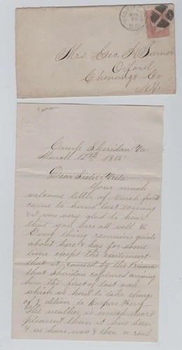CIVIL WAR LETTER - 114th NY Vols - Rebel Prisoners Taken to Harper's Ferry Etc..