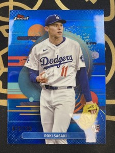 2025 Topps Finest #116 Uncommon Roki Sasaki Blue 72/150