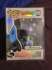 FUNKO POP Lucario 856 Pearlescent  Pokémon Center Exclusive In Protector