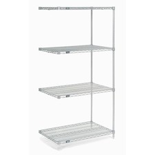 Nexel Wire Shelving Add-On Poly-Z-Brite 48"W x 14"D x 54"H