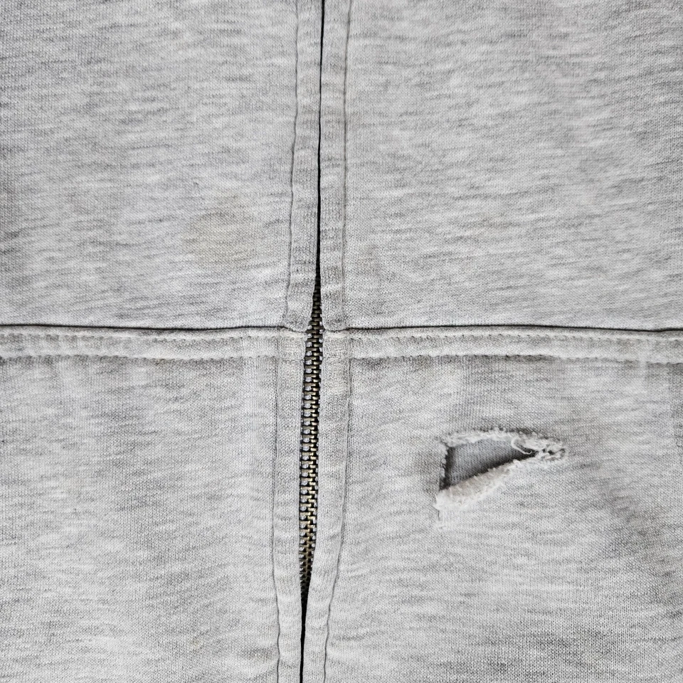 Vintage Y2K DC Shoes Zip Hoodie Men's Size M Logo Gray Skateboarding Grunge 00s - Image 3 of 4