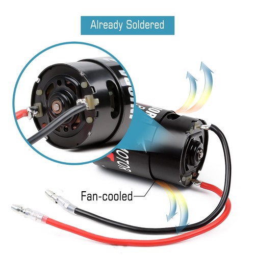 RC Motor 550 Brushed Waterproof Motor for 1:10 RC Crawler Axial SCX10 AXI0300... - Picture 6 of 7