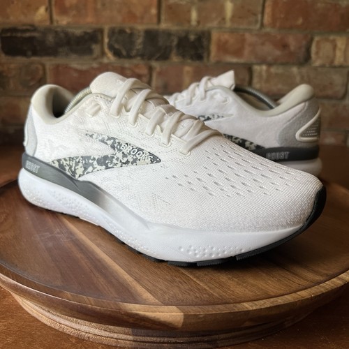 Brooks Ghost 16 Womens 8.5 Cushioned White Camo Road Running Sneaker Shoes - Picture 18 of 24