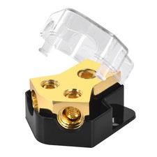12V Power Distribution Block 2 Way, 0/2/4 Gauge Input to 4/8/10 Gauge...
