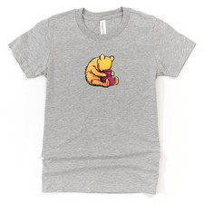 Winnie the Pooh Pot Honey Classic Book Bear Christopher Robin Youth T-Shirt