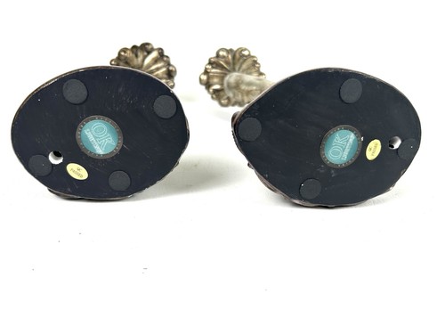 Elegante juego de candelabros de pavo real con joyas Feathered Splendor  - Imagen 6 de 10