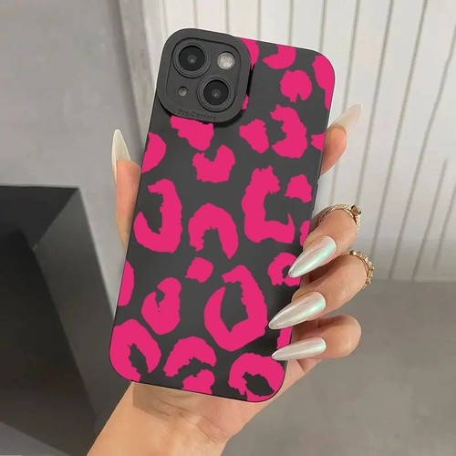Leopard Print Case For iPhone 16 15 14 13 12 11 Pro Max Lens Protective Cover - Bild 7 von 21