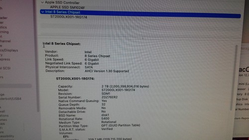 Apple A1347 Mac Mini Core i5-4278U 2.6GHz 8GB RAM 1TB Flash AND 2TB HDD - Afbeelding 7 van 8