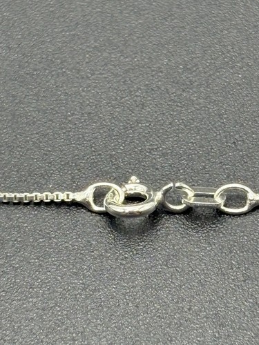 24 Zoll Neuzustand Sterlingsilber 1 mm Box Kette Halskette 925 Y6 - Bild 9 von 11