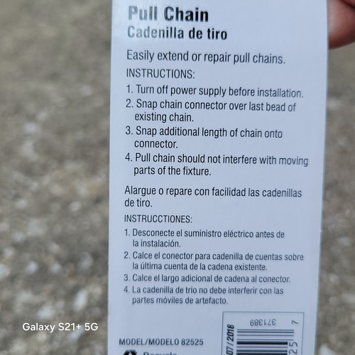 Lot Commercial Electric Ceiling Fan Pull Chain 12" Beaded Chain Clear Ball Bulk - Picture 11 of 13