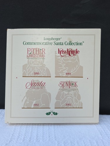 Longaberger Santa Collection 4er Set Handarbeit Zinn Weihnachtsschmuck - Bild 2 von 10