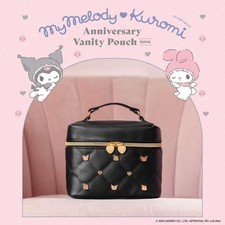 My Melody  Kuromi Anniversary Vanity Pouch Height 13  width 18  gusset 8