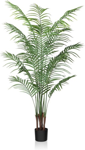CROSOFMI Artificial Plants Areca Palm 150cm Fake Tropical Tree Faux Plants