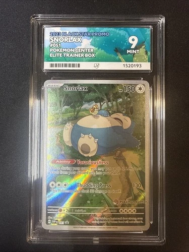 Pokemon TCG Snorlax SVP 051 Pokemon Center Black Star Promo ACE 9