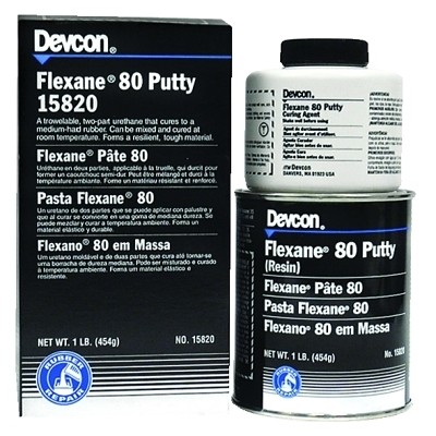 1LB FLEXANE 80 PUTTYUREHTANE CO Devcon DEVCON 15820 78143158209 Black