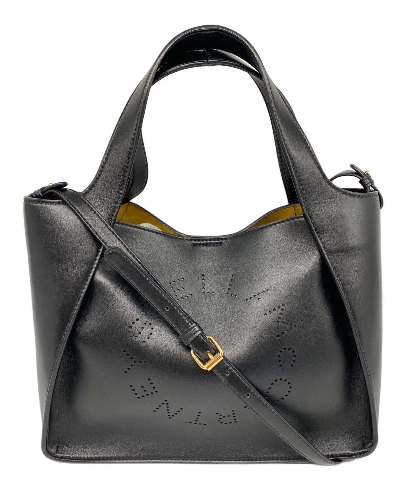 Stella McCartney — STELLA McCARTNEY Logo Crossbody Tote Bag 513860WP06603212U Black #TFB5938