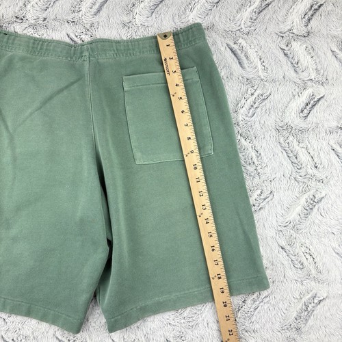 Nike Green Washed Jersey Terry Drawstring Waist Shorts 893295 Mens Large Pockets - Picture 10 of 15