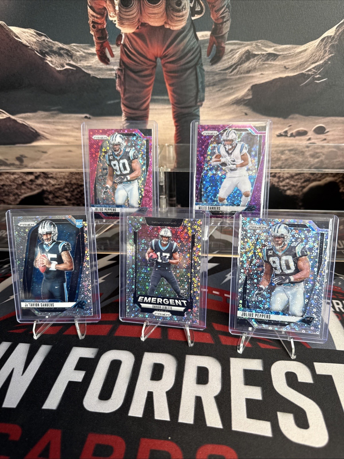 2024 Prizm Lot. Miles Sanders, Ja’tavion Sanders, Xavier Legette, Julius Peppers