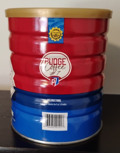 Ivan "Pudge" Rodriguez Coffee #7 Can Puerto Rico Empty with lid - Picture 2 of 5