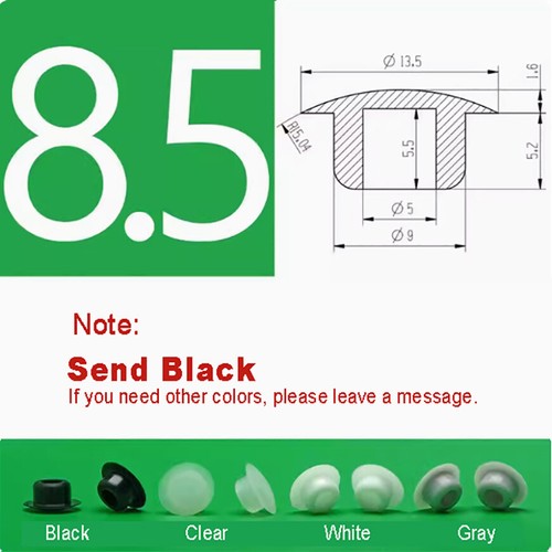Hole Plug Silicone Blanking Seal Plugs Tube Pipe Inserts Plug Φ1.88mm-Φ10mm - Picture 39 of 41
