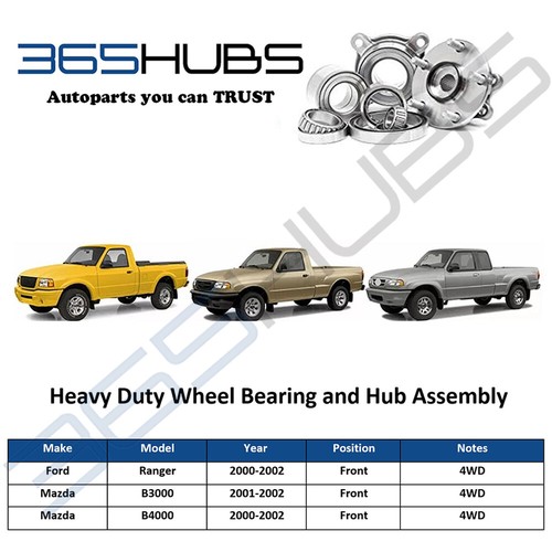 Front Wheel Bearing Hub Assembly 2000 2001 2002 Ford Ranger *4WD* 515013 WE61554 - Picture 7 of 12