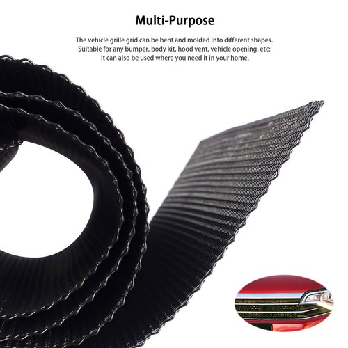 Universal Car Grille Mesh Net Aluminum Fine Mesh Grill Insert Bumper 39"x13" - Picture 3 of 7