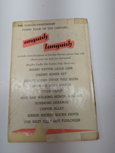 Anguish Languish by Howard L. Chace DJ Vintage - Picture 5 of 5