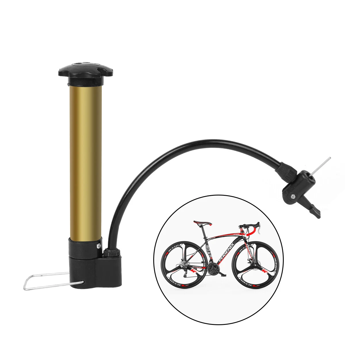 Mini Portable Bicycle Cycling Air Pump Bike Sports Ball Pump