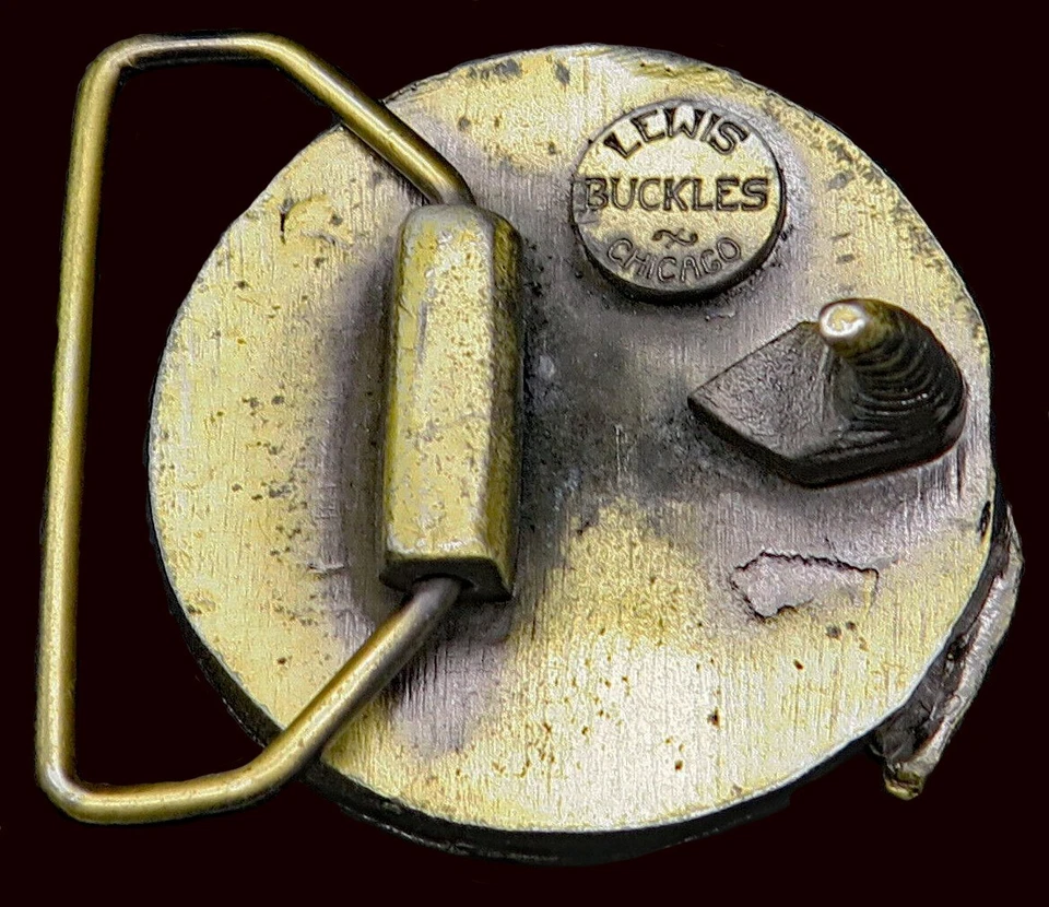 Schlitz Cerveza Alcohol Lewis Hebillas Pequeño Vintage Hebilla de Cinturón Foto 4 de 4