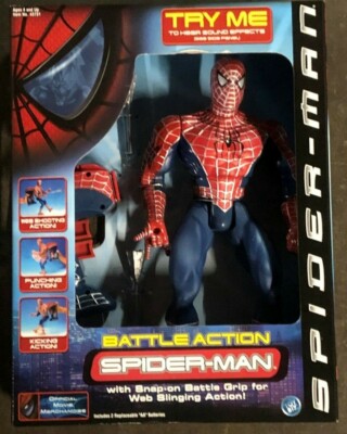 New 2001 ToyBiz Battle Action Spiderman 