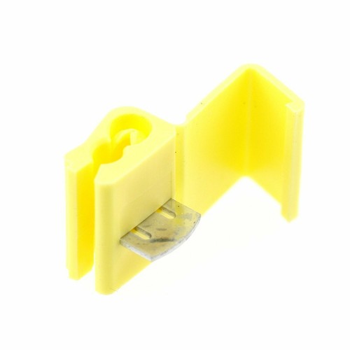 100 YELLOW Quick Splice Tap Wire Terminal Connector 12-10 AWG Gauge Insulated - Picture 3 of 3